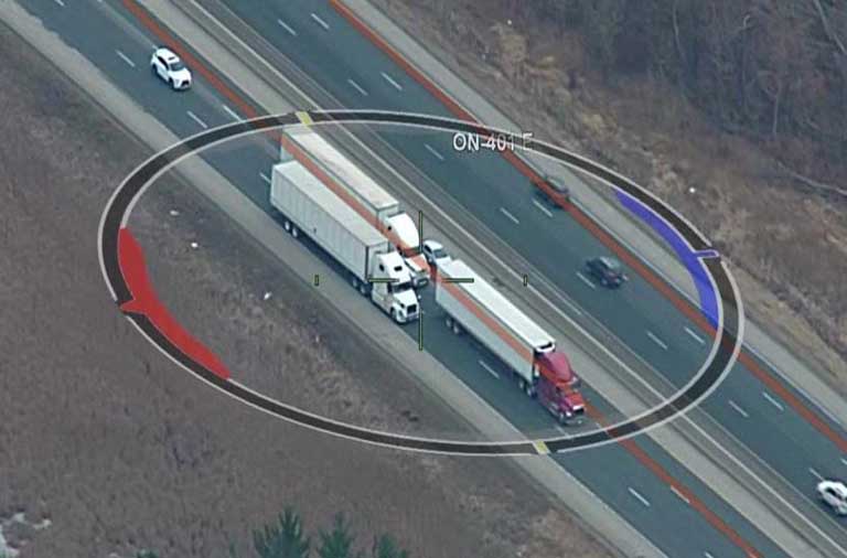 Brampton trucker charged with stunt driving