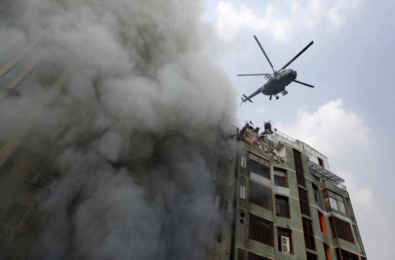Bangladesh high rise building fire