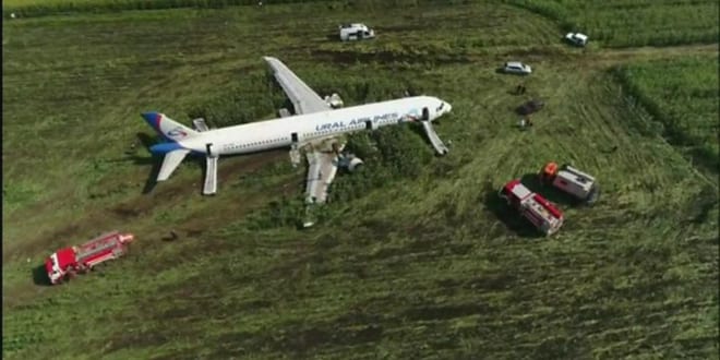 Russian Plane Crash-Land