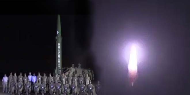 Pakistan test ghaznavi missile