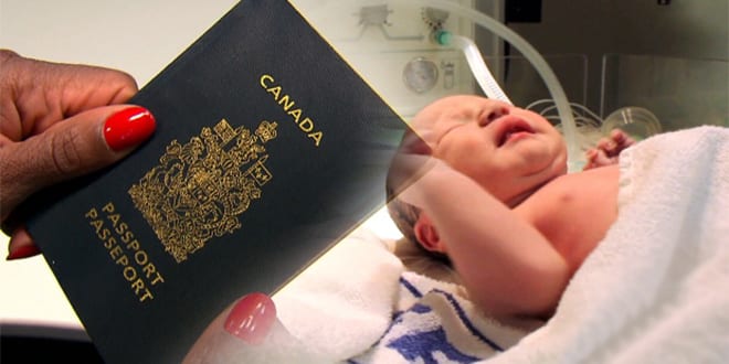 canada birth tourism