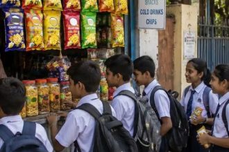FSSAI, school food rules, 50 metre school food ban, junk food near schools, school canteen rules, chips biscuits ban, healthy food schools, FSSAI draft, food safety India,